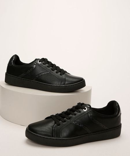Tenis-Feminino-Vizzano-com-Textura-Animal-Print-de-Cobra-Preto-9955250-Preto_1