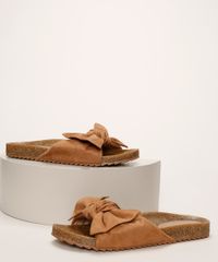 Rasteirinha-em-Suede-Feminina-Birken-Oneself-Trancada-Caramelo-9962780-Caramelo_1