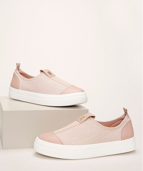 Tenis-Feminino-Bebece-Texturizado-Knit-com-Lurex-Nude-9962811-Nude_1