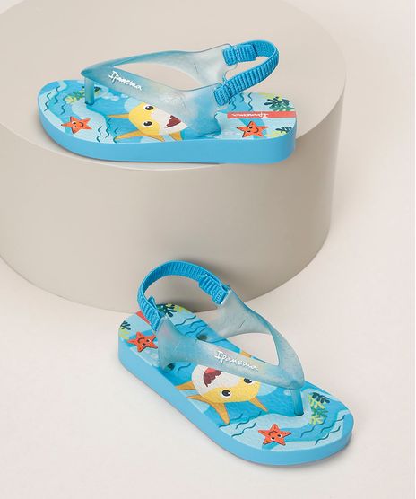 Chinelo-Infantil-Ipanema-Baby-Shark-Estampado-com-Elastico-Azul-Claro-9963767-Azul_Claro_1