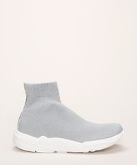 Tenis-Meia-Feminino-Oneself-Chunky-Knit-Cano-Alto-Cinza-Claro-9964486-Cinza_Claro_2