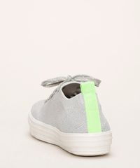 Tenis-Meia-Feminino-Oneself-Texturizado-Knit-Cinza-9963346-Cinza_4