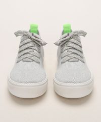 Tenis-Meia-Feminino-Oneself-Texturizado-Knit-Cinza-9963346-Cinza_5