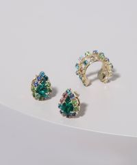 Kit-de-2-Brincos-Femininos---Earcuff-com-Strass-Dourado-9964179-Dourado_2