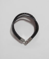 Pulseira-Masculina-Tripla--Preta-9971115-Preto_1