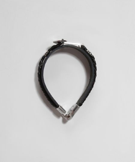 Pulseira-Masculina-com-Pingente-de-Ancora-Preta-9971122-Preto_1