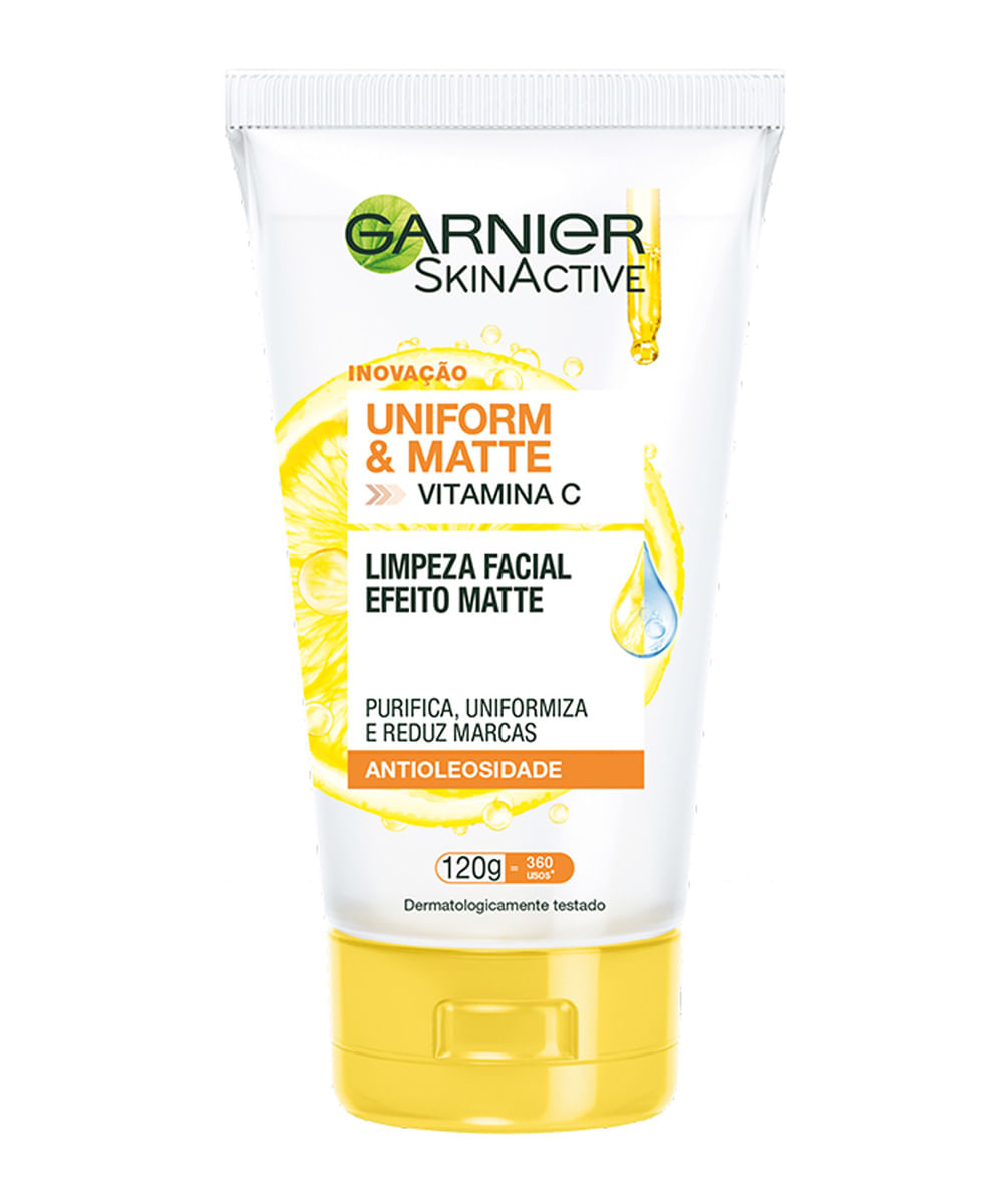 Sabonete Líquido Garnier SkinActive Vitamina C Uniform & Matte -1 Unidade Único