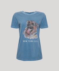 T-Shirt-Feminina-Mindset-Cachorro--New-York-City--Manga-Curta-Decote-Redondo-Azul-9965364-Azul_5