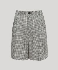 Bermuda-Feminina-Mindset-Cintura-Alta-Alfaiatada-Estampada-Xadrez-Vichy-Preta-9967083-Preto_5