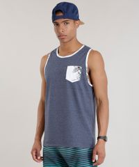 Regata-com-Bolso-Estampado-de-Folhagem-Azul-Marinho-8712148-Azul_Marinho_1