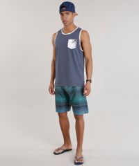 Regata-com-Bolso-Estampado-de-Folhagem-Azul-Marinho-8712148-Azul_Marinho_3