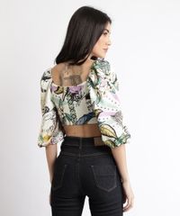 Blusa-Feminina-Cropped-Estampada-Tropical-com-Amarracao-Manga-Bufante-Decote-Princesa-Off-White-9957496-Off_White_2