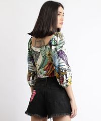 Blusa-Feminina-Cropped-Estampada-Tropical-com-Transpasse-Manga-Bufante-Decote-V-Off-White-9958075-Off_White_2