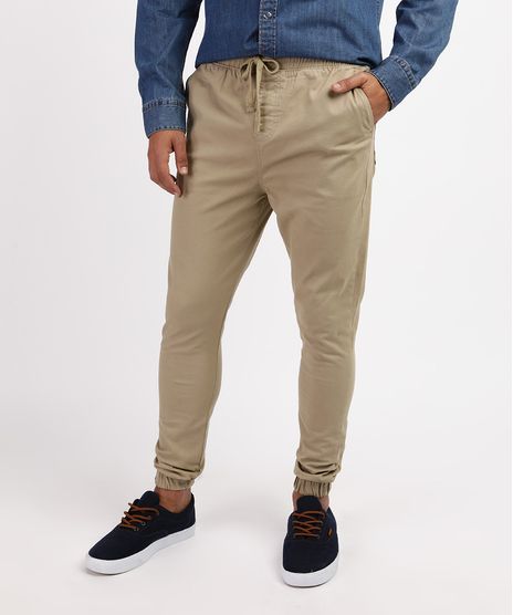 Calca-de-Sarja-Masculina-Jogger-Kaki-9301992-Kaki_1