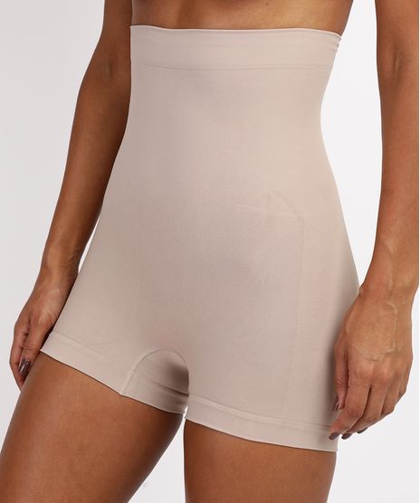 Boxer-Abdominal-Plie-Sem-Costura-Cintura-Alta-Bege-9965661-Bege_1