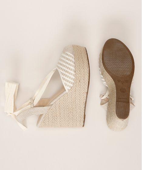 sandalia plataforma espadrille