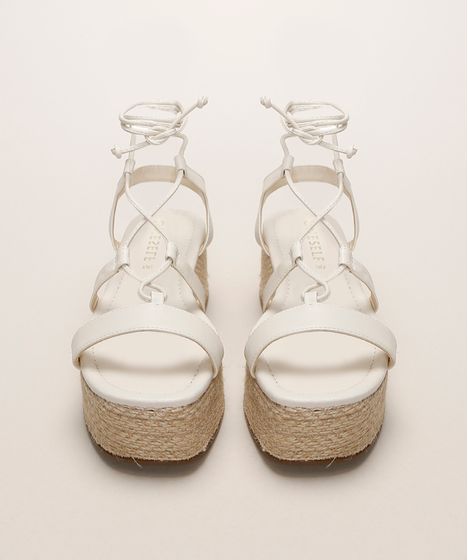 sandalia flatform corda amarração