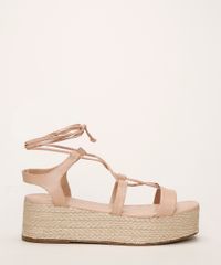 Sandalia-Feminina-Oneself-Flatform-Baixa-Corda-e-Tiras-para-Amarrar-Rose-9962773-Rose_2