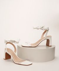 Sandalia-Feminina-Oneself-Salto-Medio-Grosso-Tira-em-Vinil-e-para-Amarrar-Bege-Claro-9962778-Bege_Claro_1