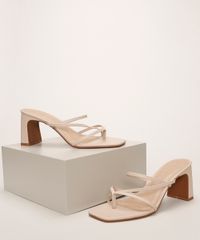 Tamanco-Feminino-Oneself-Salto-Medio-Grosso-com-Tiras-Finas-Bege-Claro-9965014-Bege_Claro_1