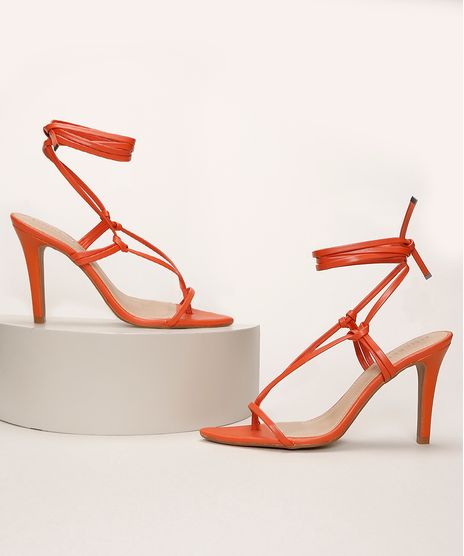 Sandalia-Feminina-Oneself-Salto-Alto-Fino-com-Tiras-para-Amarrar-Laranja-9965018-Laranja_1