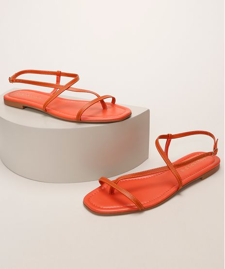 Rasteirinha-Feminina-Oneself-Tiras-Finas-Laranja-9965020-Laranja_1