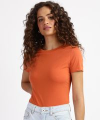 Blusa-Feminina-Basica-Manga-Curta-Decote-Redondo-Laranja-1-9942844-Laranja_1_1