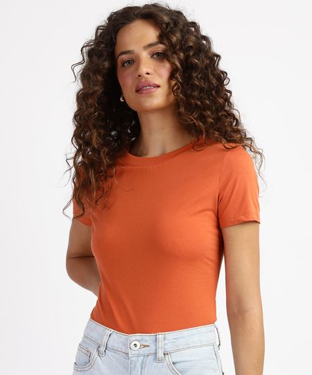 Blusa-Feminina-Basica-Manga-Curta-Decote-Redondo-Laranja-1-9942844-Laranja_1_1