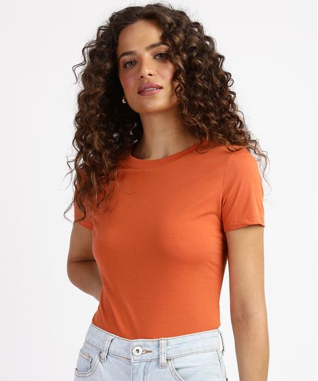 Blusa-Feminina-Basica-Manga-Curta-Decote-Redondo-Laranja-1-9942844-Laranja_1_1