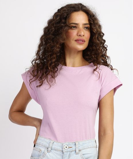 Blusa-Feminina-Basica-Muscle-Tee-Manga-Curta-com-Recorte-Decote-Redondo-Lilas-1-9941597-Lilas_1_1
