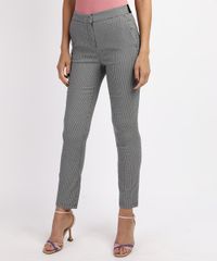 Calca-Feminina-Reta-Cintura-Media-Alfaiatada-Estampada-Pied-de-Poule-Preta-9906043-Preto_1