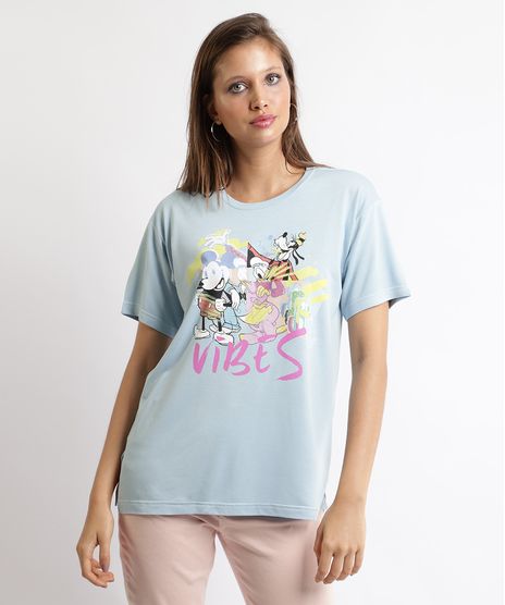Blusa-Feminina-Turma-do-Mickey-Manga-Curta-Decote-Redondo-Azul-9957656-Azul_1