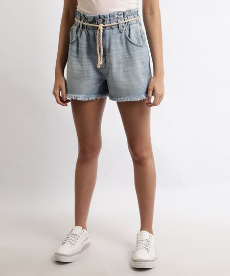 Short-Jeans-Feminino-Clochard-Cintura-Super-Alta-com-Cinto-Cadarco-Azul-Claro-9964997-Azul_Claro_1