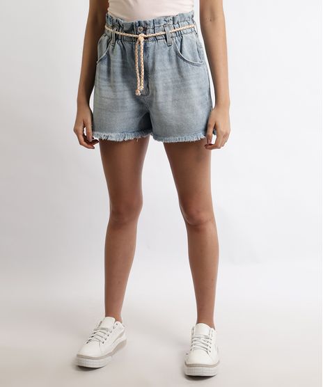 Short-Jeans-Feminino-Clochard-Cintura-Super-Alta-com-Cinto-Cadarco-Azul-Claro-9964997-Azul_Claro_1