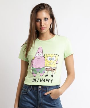 Blusa-Feminina-Bob-Esponja-Manga-Curta-Decote-Redondo-Verde-9960197-Verde_1