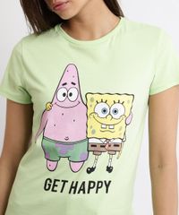 Blusa-Feminina-Bob-Esponja-Manga-Curta-Decote-Redondo-Verde-9960197-Verde_2