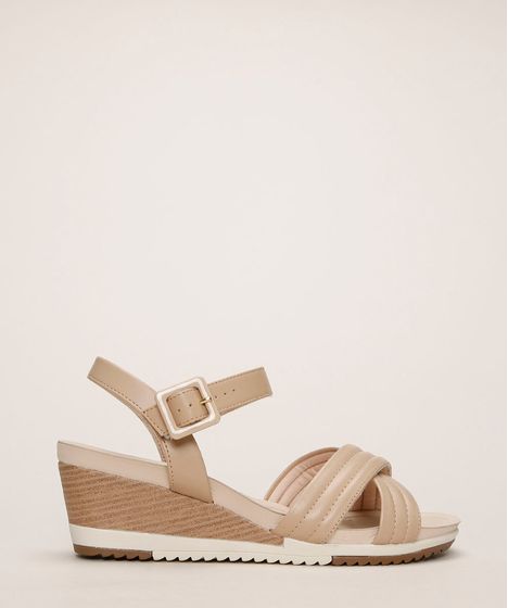 sandalia anabela c&a