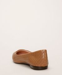 Sapatilha-Feminina-Moleca-Bico-Fino-com-Textura-Tresse-Caramelo-9960907-Caramelo_4