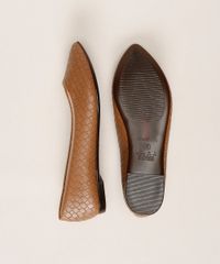 Sapatilha-Feminina-Moleca-Bico-Fino-com-Textura-Tresse-Caramelo-9960907-Caramelo_6