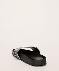Rasteirinha-Feminina-de-Couro-Oneself-Estampada-Animal-Print-de-Zebra-Preta-9965233-Preto_4