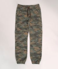 Calca-de-Sarja-Juvenil-Jogger-Cargo-Estampado-Camuflado-Verde-Militar-9953871-Verde_Militar_1