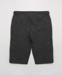 Bermuda-de-Moletom-Juvenil--Away--com-Bolsos-Cinza-Mescla-Escuro-9954272-Cinza_Mescla_Escuro_2