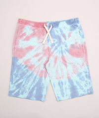 Bermuda-de-Moletom-Juvenil-Estampado-Tie-Dye-com-Bolsos-Multicor-9959638-Multicor_1