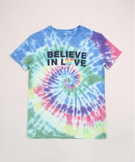 Blusa-Juvenil-Mickey--Believe-In-Love--Estampada-Tie-Dye-Manga-Curta-Multicor-9962301-Multicor_1