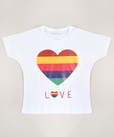 Blusa-Juvenil-Coracao-Colorido--Love--Manga-Curta-Off-White-9962370-Off_White_1