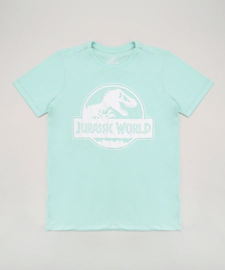Camiseta-Juvenil-Jurassik-Park-Manga-Curta-Verde-Claro-9964458-Verde_Claro_1