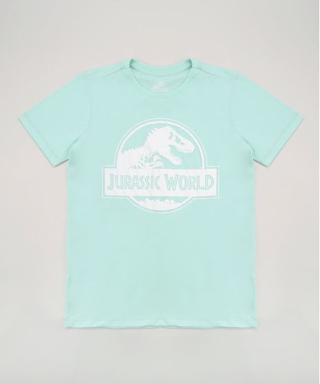 Camiseta-Juvenil-Jurassik-Park-Manga-Curta-Verde-Claro-9964458-Verde_Claro_1