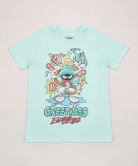 Camiseta-Juvenil-Looney-Tunes-Manga-Curta-Verde-Claro-9964460-Verde_Claro_1