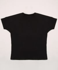 Blusa-Juvenil-Coracao-Colorido--Love--Manga-Curta-Preta-9962370-Preto_2