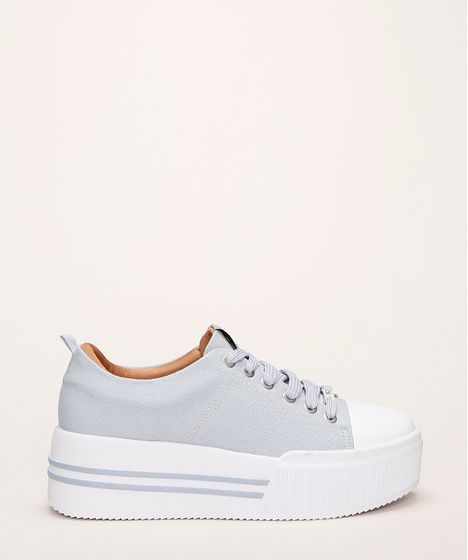 tenis flatform azul